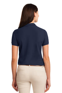 Port Authority Women's Silk Touch Polo - Navy Back