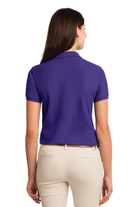 Port Authority Women's Silk Touch Polo - Purple Back