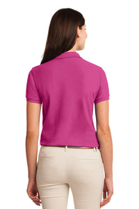 Port Authority Women's Silk Touch Polo - Tropical Pink Back