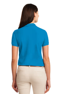Port Authority Women's Silk Touch Polo - Turquoise Back