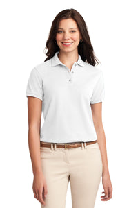 Port Authority Women's Silk Touch Polo - White