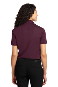 Port Authority Women's Dry Zone Ottoman Polo - Maroon Back