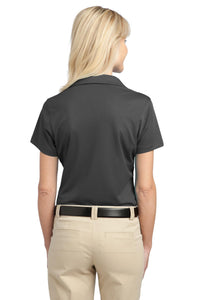 Port Authority Women's Tech Pique Polo - Grey Smoke Back