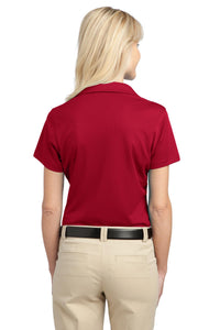 Port Authority Women's Tech Pique Polo - Rich Red Back