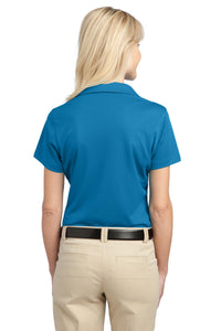 Port Authority Women's Tech Pique Polo - Vivid Blue Back