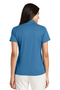 Port Authority Women's Performance Fine Jacquard Polo - Ocean Blue Back