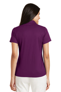 Port Authority Women's Performance Fine Jacquard Polo - Violet Purple Back