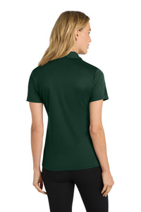 Port Authority Women's Silk Touch Performance Polo - Dark Green Back
