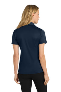 Port Authority Women's Silk Touch Performance Polo - Navy Back