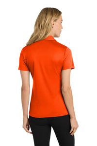 Port Authority Women's Silk Touch Performance Polo - Neon Orange Back