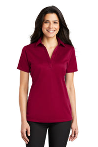 Port Authority Women's Silk Touch Performance Polo - Red