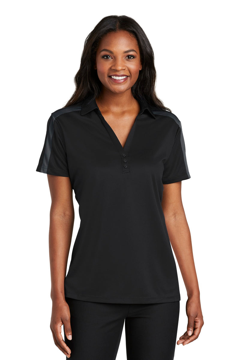Port Authority Women's Silk Touch Performance Colorblock Stripe Polo
