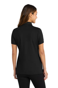 Port Authority Women's Stretch Pique Polo - Black Back