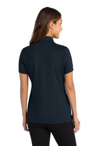 Port Authority Women's Stretch Pique Polo - Dress Blue Navy Back