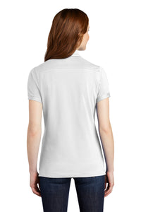 Port Authority Women's Stretch Pique Polo - White Back
