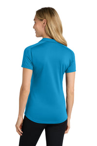 Port Authority Women's Diamond Jacquard Polo - Blue Wake Back