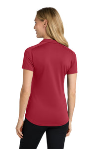 Port Authority Women's Diamond Jacquard Polo - Rich Red Back