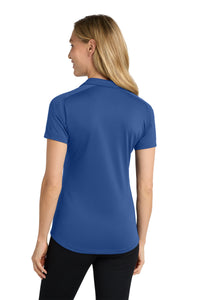 Port Authority Women's Diamond Jacquard Polo - True Blue Back