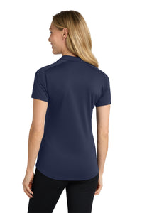 Port Authority Women's Diamond Jacquard Polo - True Navy Back