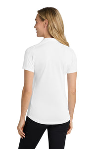 Port Authority Women's Diamond Jacquard Polo - White Back