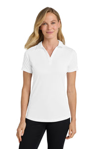 Port Authority Women's Diamond Jacquard Polo - White