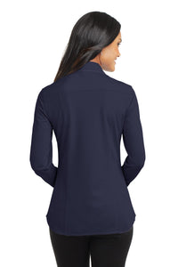 Port Authority Women's Dimension Knit Dress Shirt - Dark Navy Back