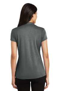 Port Authority Women's Trace Heather Polo - Charcoal Heather Back