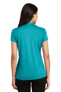 Port Authority Women's Trace Heather Polo - Tropic Blue Heather Back