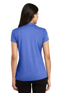 Port Authority Women's Trace Heather Polo - True Royal Heather Back