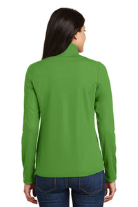 Port Authority Women's Pinpoint Mesh 1/2-Zip - Treetop Green Back