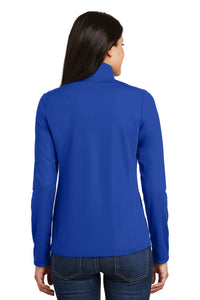 Port Authority Women's Pinpoint Mesh 1/2-Zip - True Royal Back