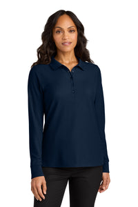 Port Authority Women's Wearever Signature Pique Long Sleeve Polo LK200LS - River Blue Navy