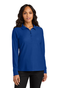 Port Authority Women's Wearever Signature Pique Long Sleeve Polo LK200LS - True Royal