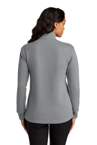 Port Authority Women's Wearever Signature Double Pique 1/4-Zip LK210 - Gusty Grey Back
