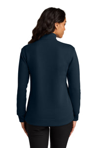 Port Authority Women's Wearever Signature Double Pique 1/4-Zip LK210 - River Blue Navy Back