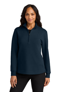 Port Authority Women's Wearever Signature Double Pique 1/4-Zip LK210 - River Blue Navy