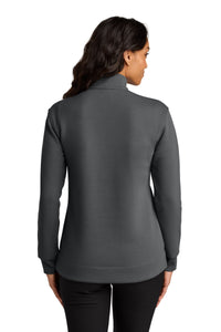 Port Authority Women's Wearever Signature Double Pique 1/4-Zip LK210 - Storm Grey Back