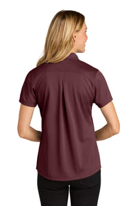 Port Authority Women's Wearever Performance Pique Polo LK240 - Burgundy Back