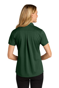 Port Authority Women's Wearever Performance Pique Polo LK240 - Deep Forest Green Back