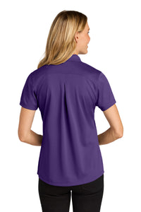 Port Authority Women's Wearever Performance Pique Polo LK240 - Prism Purple Back