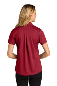 Port Authority Women's Wearever Performance Pique Polo LK240 - Rich Red Back