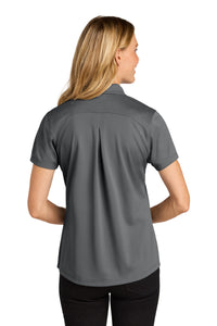 Port Authority Women's Wearever Performance Pique Polo LK240 - Storm Grey Back