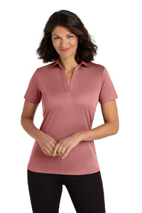 Port Authority  Women's Heathered Silk Touch  Performance Polo - Garnet Heather
