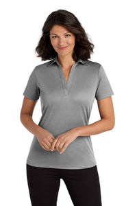 Port Authority  Women's Heathered Silk Touch  Performance Polo - Shadow Grey Heather
