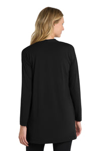 Port Authority  Women's Concept Long Pocket Cardigan - Black Back