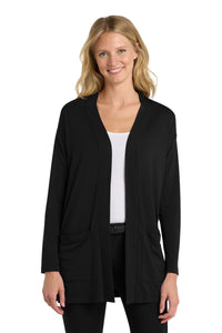 Port Authority  Women's Concept Long Pocket Cardigan - Black