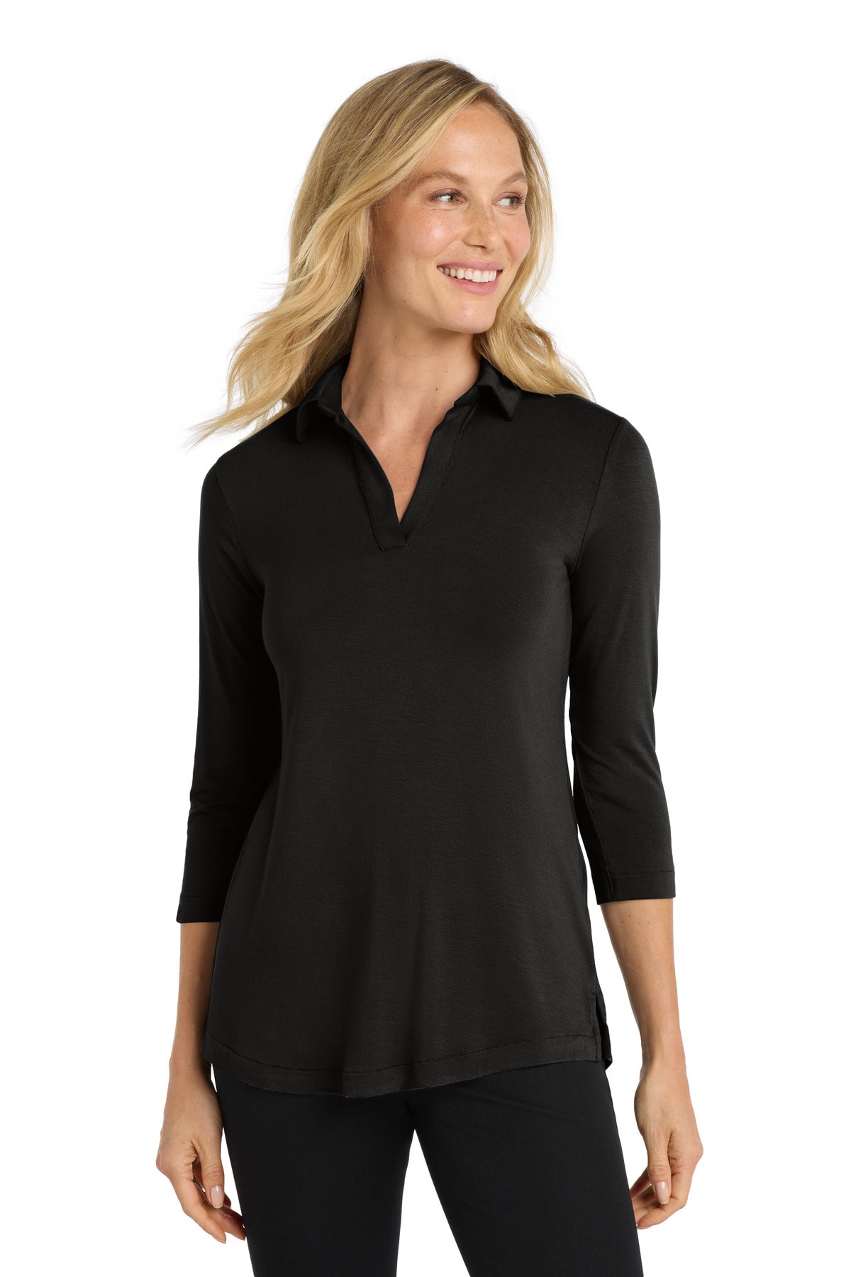 Port Authority  Women's Luxe Knit Tunic - Deep Black