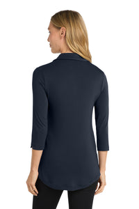 Port Authority  Women's Luxe Knit Tunic - River Blue Navy Back