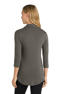 Port Authority  Women's Luxe Knit Tunic - Sterling Grey Back