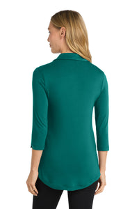 Port Authority  Women's Luxe Knit Tunic - Teal Green Back